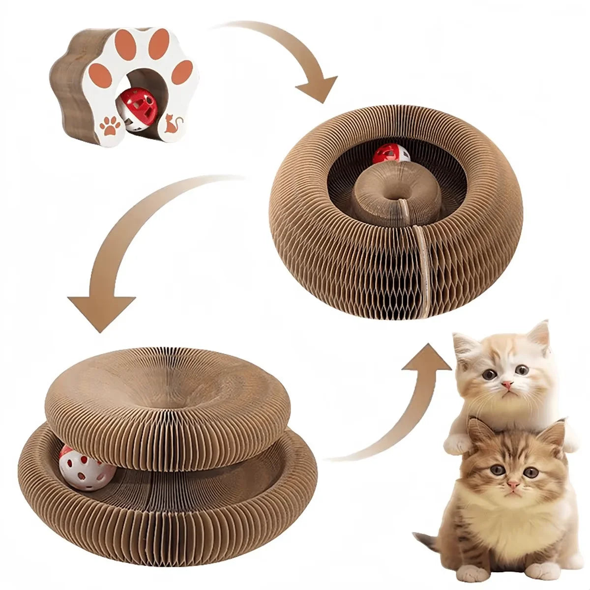 EcoScratch™ Foldable Cat Scratcher Lounge